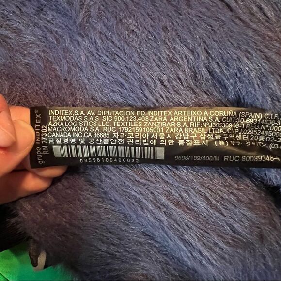 Zara blue fuzzy sweater. Size medium - Picture 4 of 11